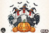 Halloween Pumpkin Chicken Witch Fall Clipart Bundle