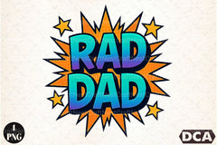 Rad Dad Comic Style Clipart Bundle - CraftNest - Digital Crafting and Art