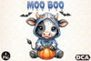 Moo Boo Halloween Cow Clipart Bundle