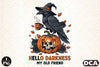 Raven Crow Coffee Halloween Clipart Bundle