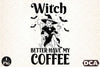 Halloween Witch Coffee Clipart Bundle
