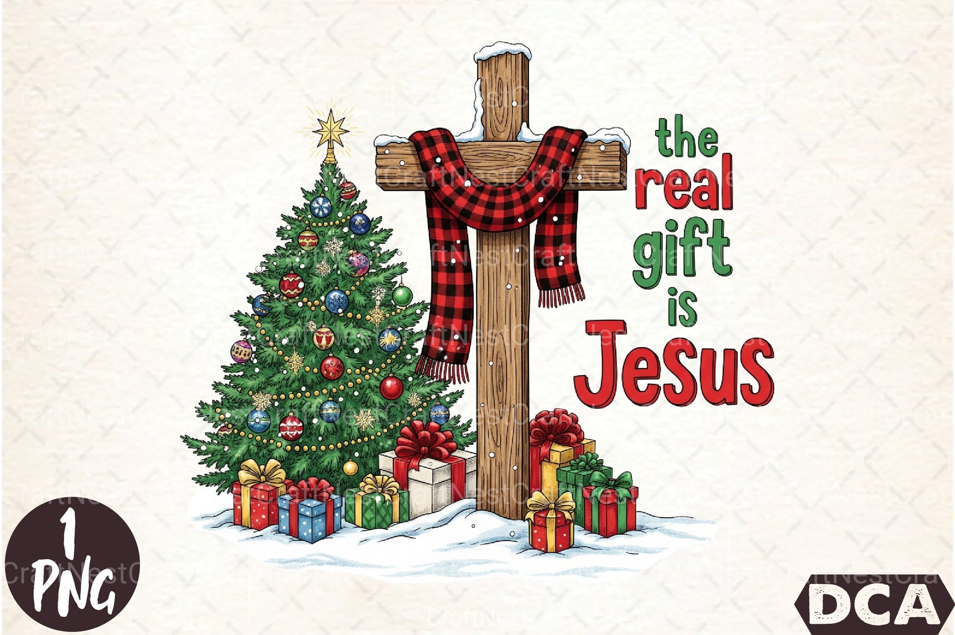 Real Gift Jesus Christmas Clipart Bundle - CraftNest - Digital Crafting and Art
