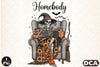 Homebody Skeleton Messy Clipart Bundle