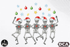 Merry Christmas Dancing Skeletons Clipart Bundle - CraftNest - Digital Crafting and Art