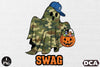 Camo Ghost Halloween Clipart Bundle