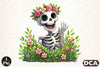 Funny Skeleton Peeking Clipart Bundle 10