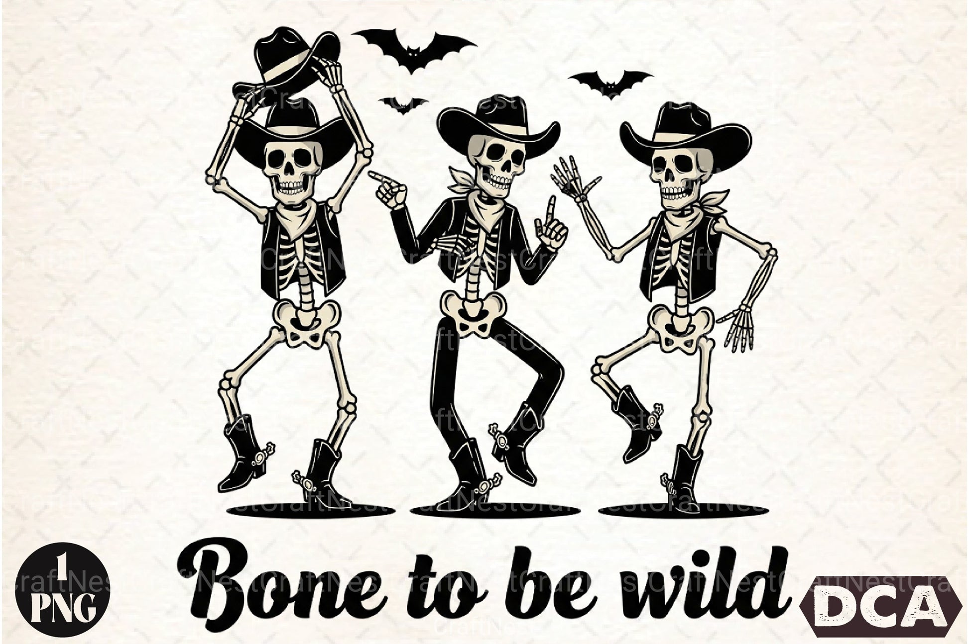 Halloween Cowboy Skeleton Dancing Clipart Bundle - CraftNest - Digital Crafting and Art