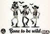 Halloween Cowboy Skeleton Dancing Clipart Bundle