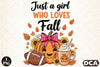 Just a Girl Who Loves Fall Clipart Bundle