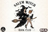 Vintage Salem Witch Book Club Halloween Clipart Bundle