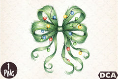 Festive Green Grinch Bow Christmas Clipart Bundle - CraftNest - Digital Crafting and Art