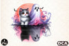 Halloween Cat & Smoky Ghost Clipart Bundle 2