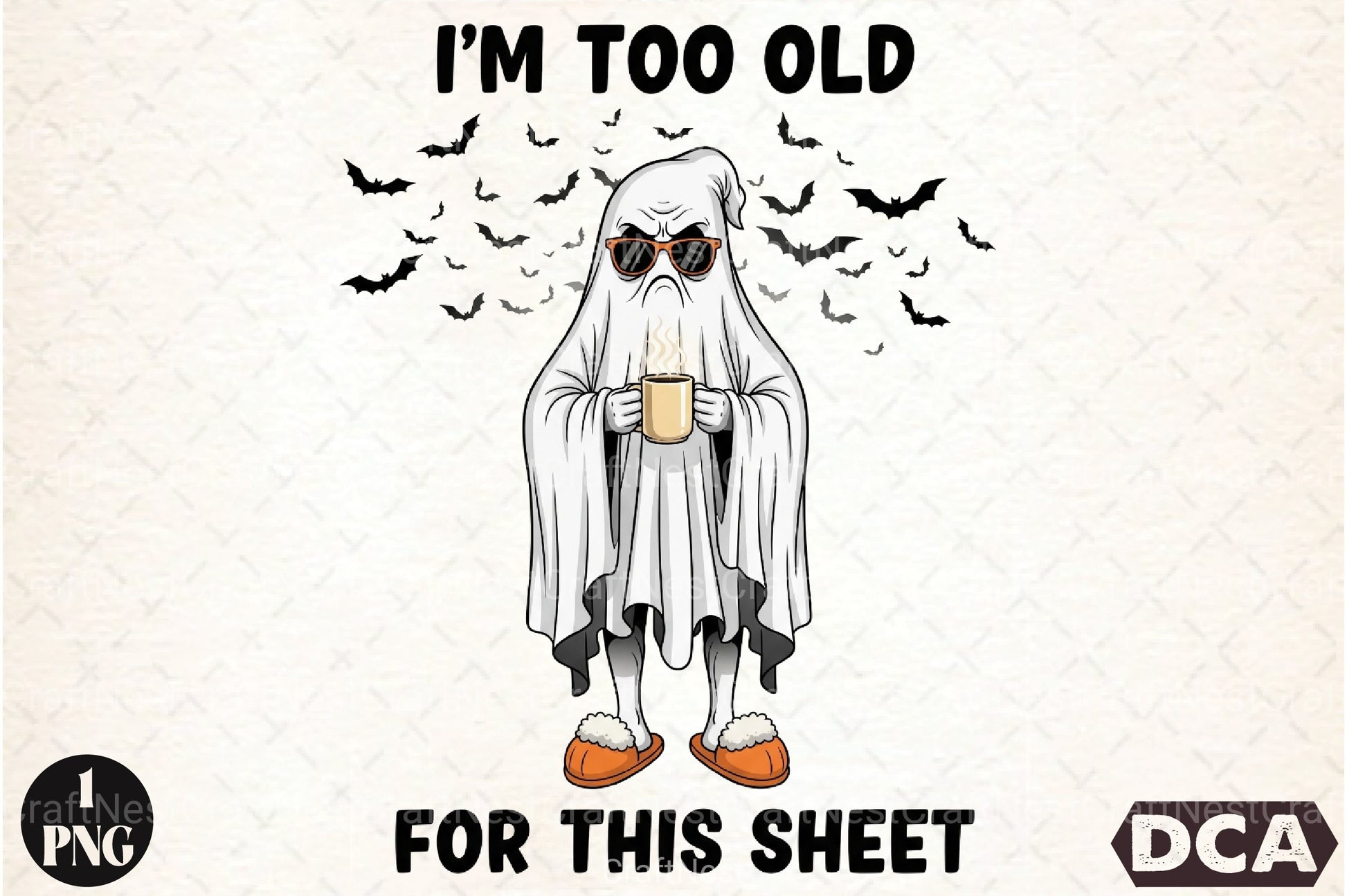 Funny Sarcastic Sheet Ghost Halloween Clipart Bundle - CraftNest - Digital Crafting and Art