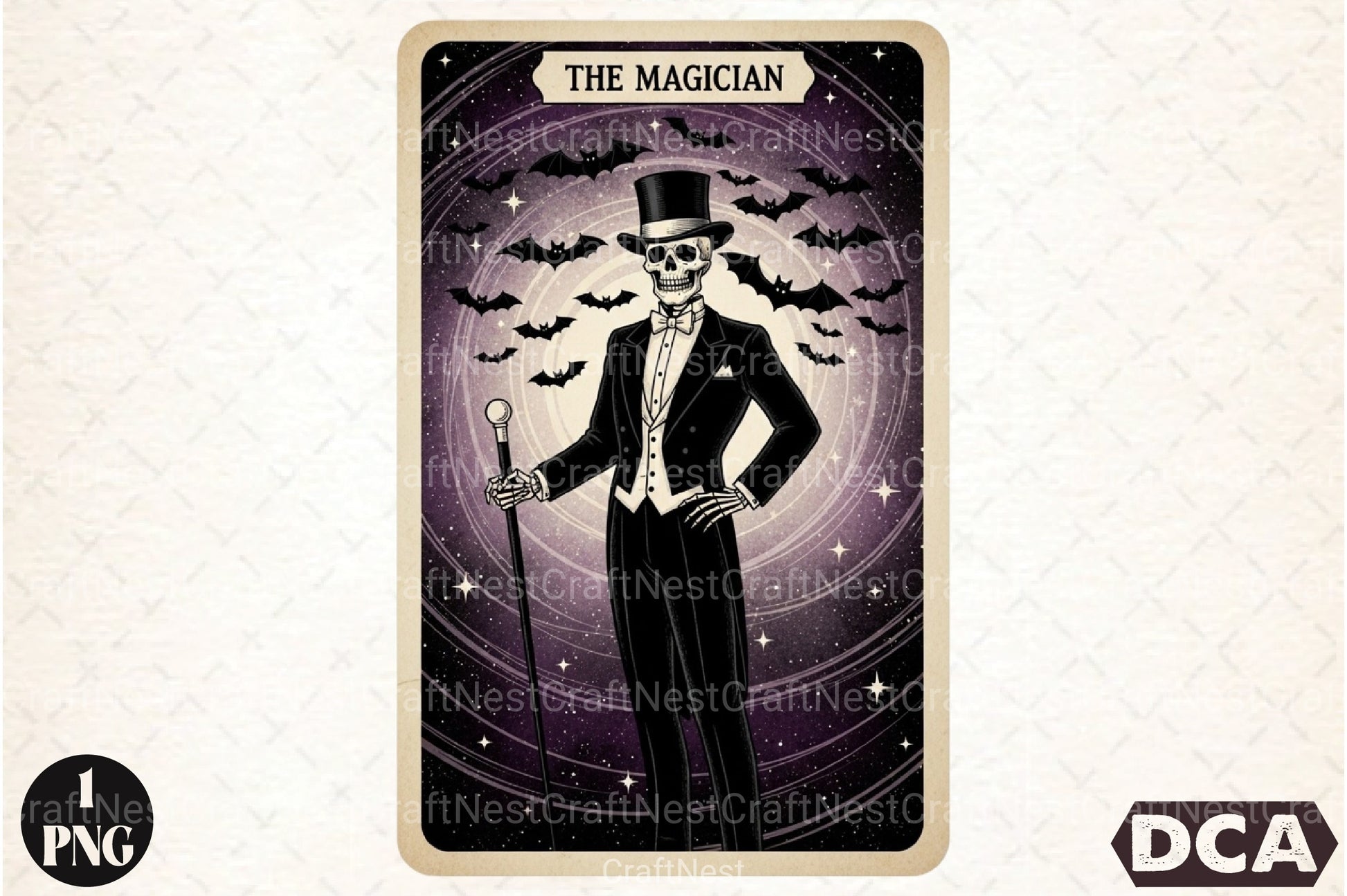 Magician Halloween Tarot Card Clipart Bundle - CraftNest - Digital Crafting and Art