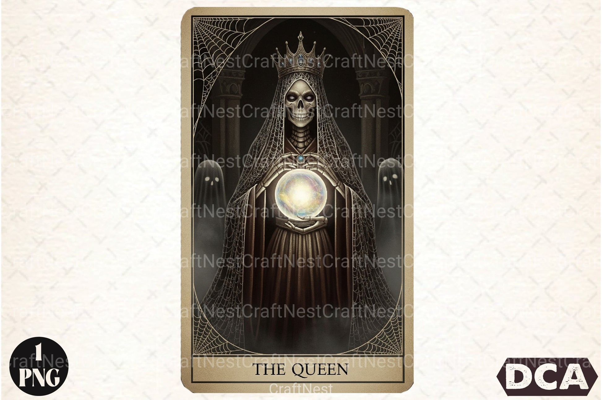 Queen Halloween Tarot Card Clipart Bundle - CraftNest - Digital Crafting and Art