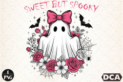 Vintage Ghost Boho Flowers Halloween Clipart Bundle - CraftNest - Digital Crafting and Art