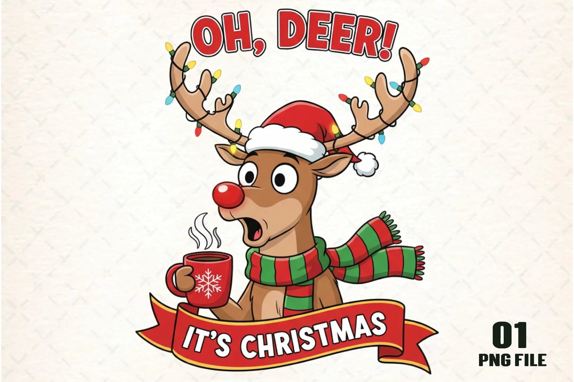 Oh Deer It's Christmas Clipart Bundle - CraftNest - Digital Crafting and Art