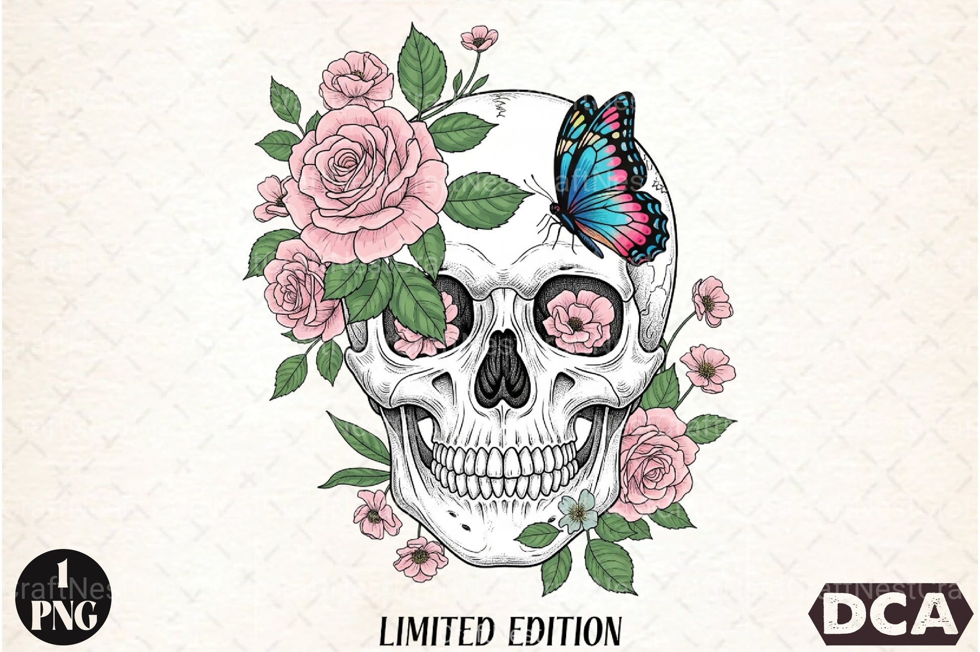 Floral Skull Limited Edition Clipart Bundle - CraftNest - Digital Crafting and Art