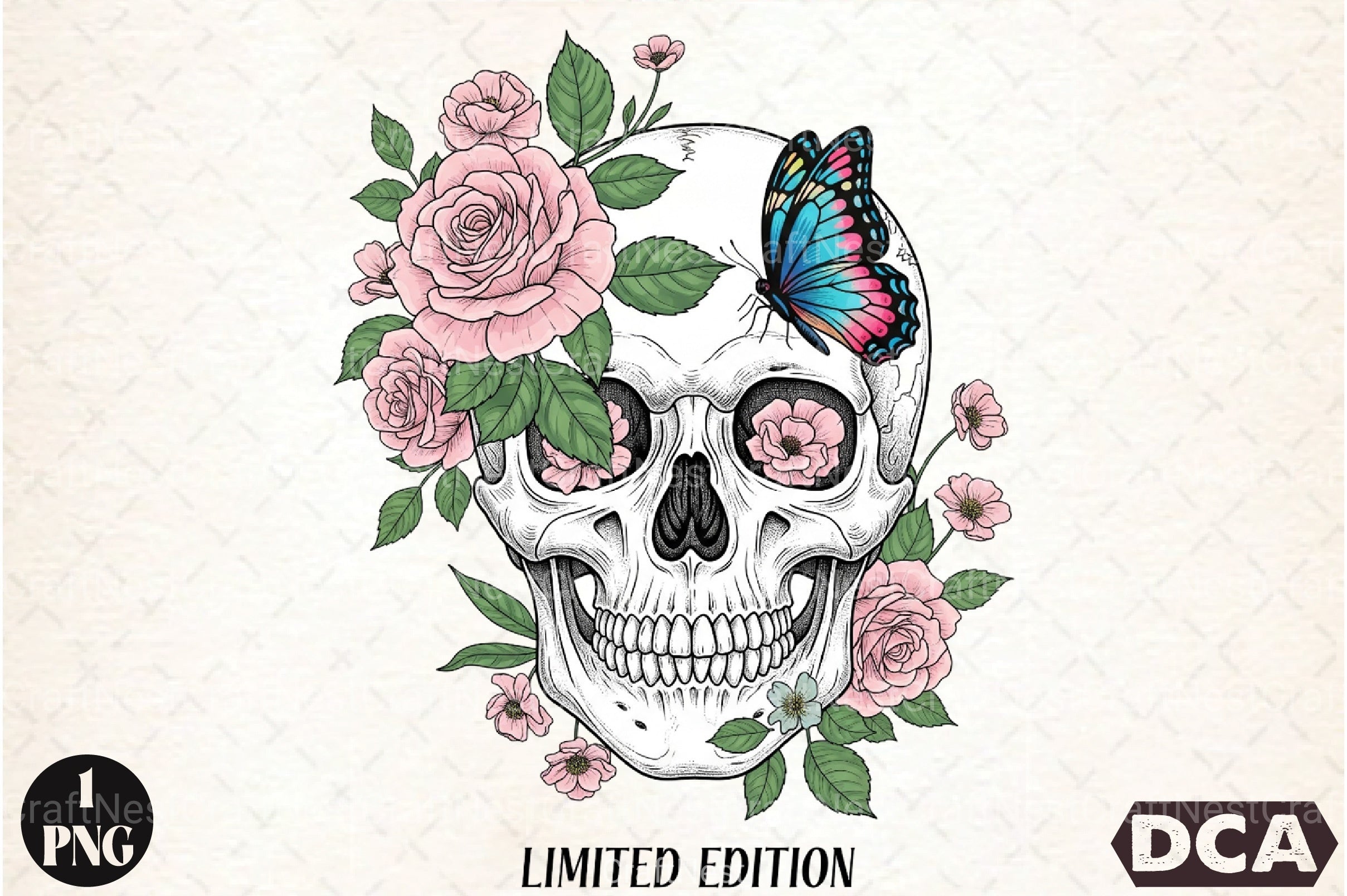 Floral Skull Limited Edition Clipart Bundle - CraftNest - Digital Crafting and Art