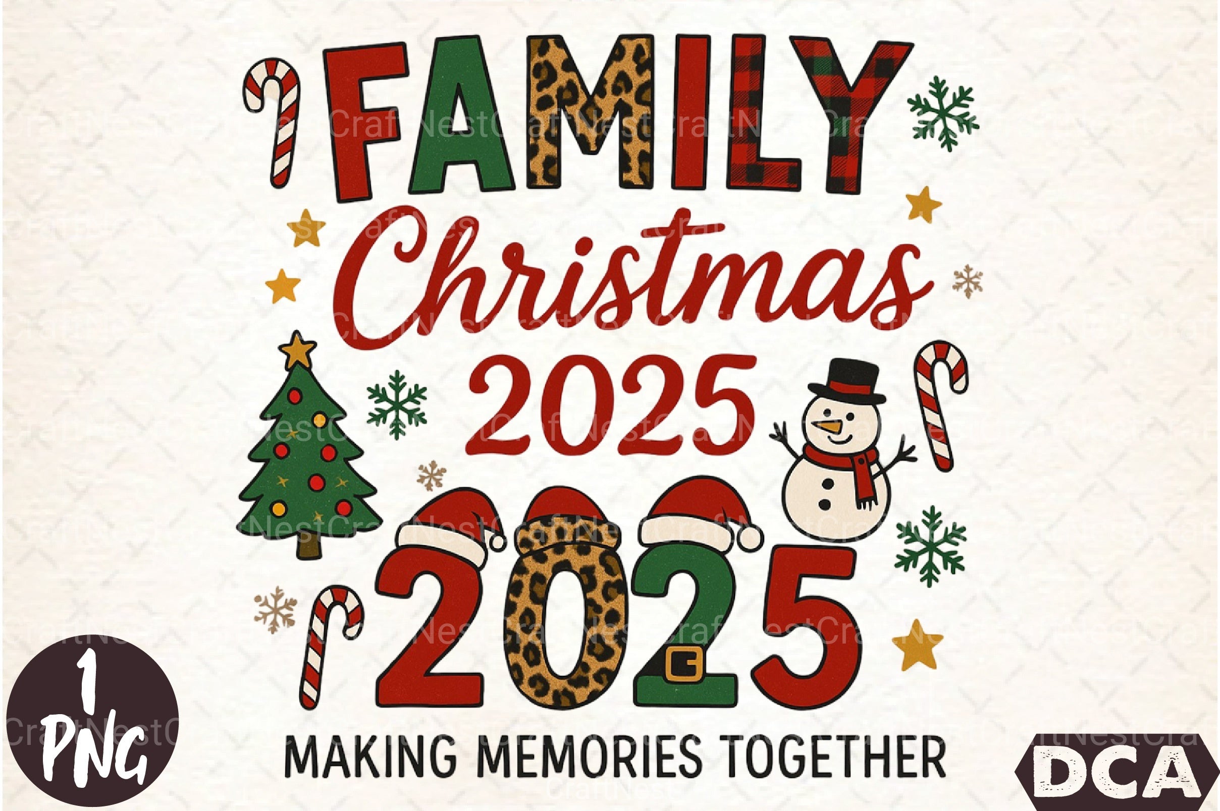 Family Christmas Clipart Bundle 2025 - CraftNest - Digital Crafting and Art