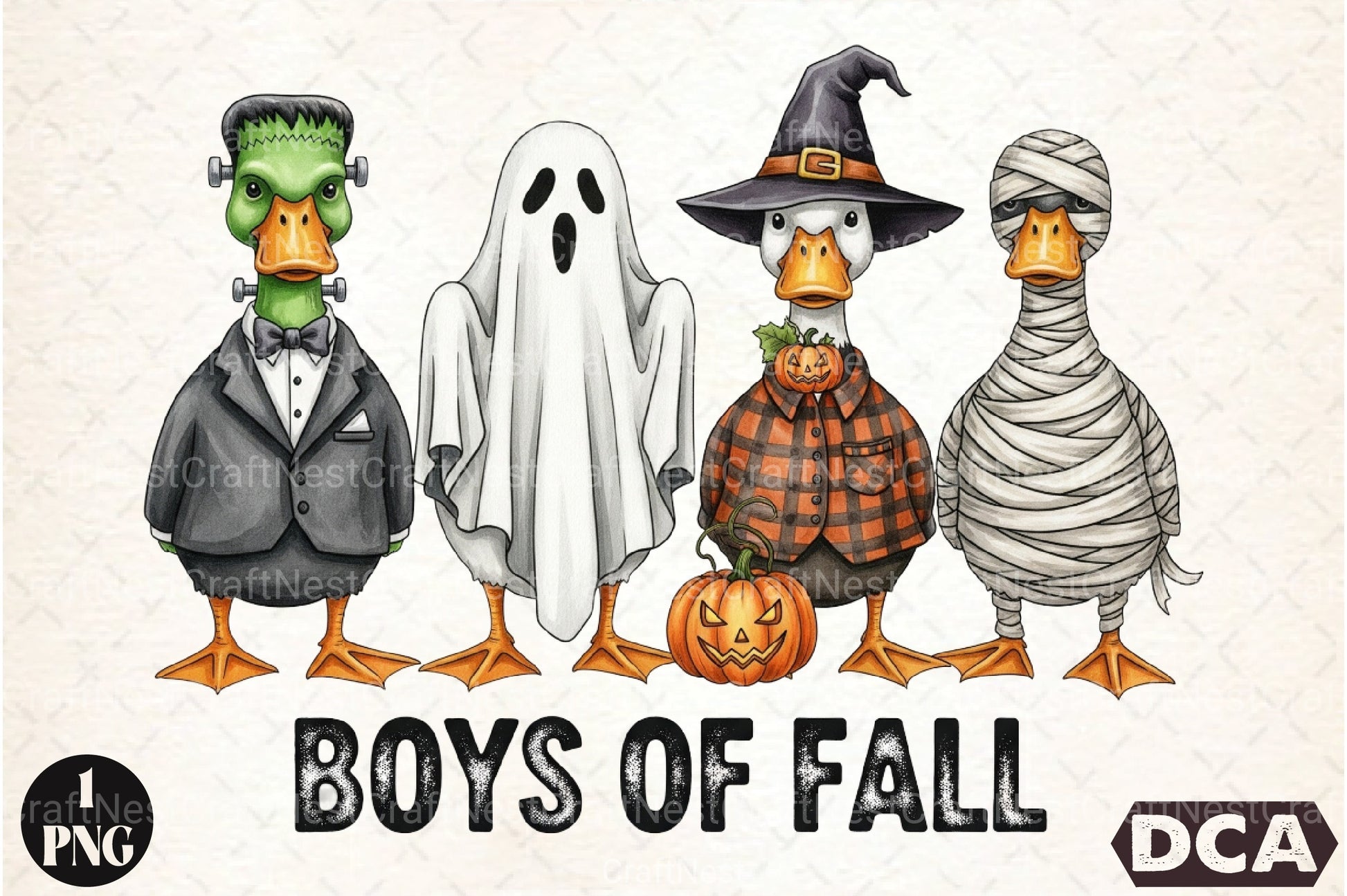 Boys of Fall Halloween Clipart Bundle - CraftNest - Digital Crafting and Art