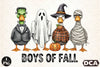 Boys of Fall Halloween Clipart Bundle