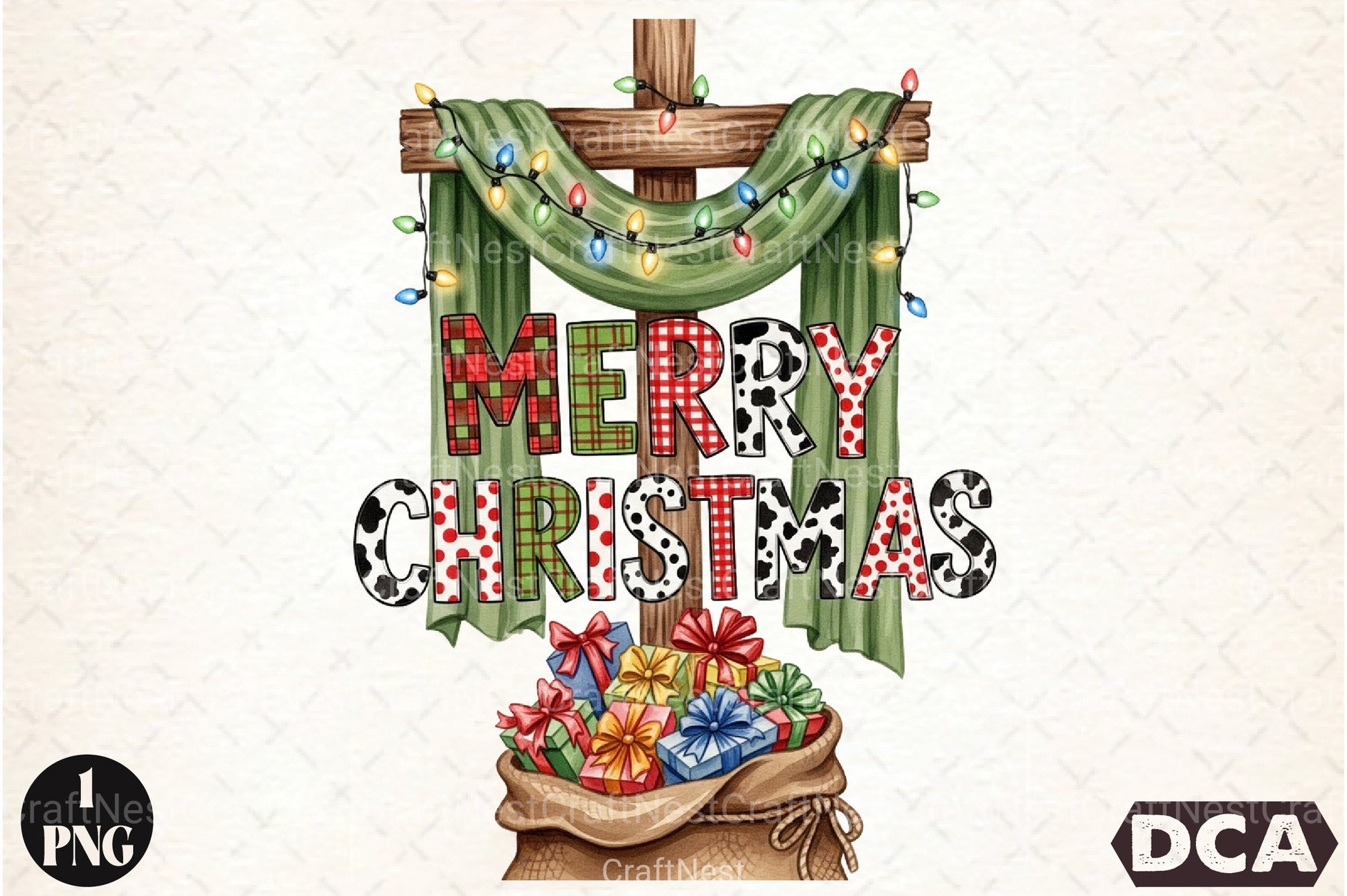 Merry Christmas Cross Clipart Bundle - CraftNest - Digital Crafting and Art
