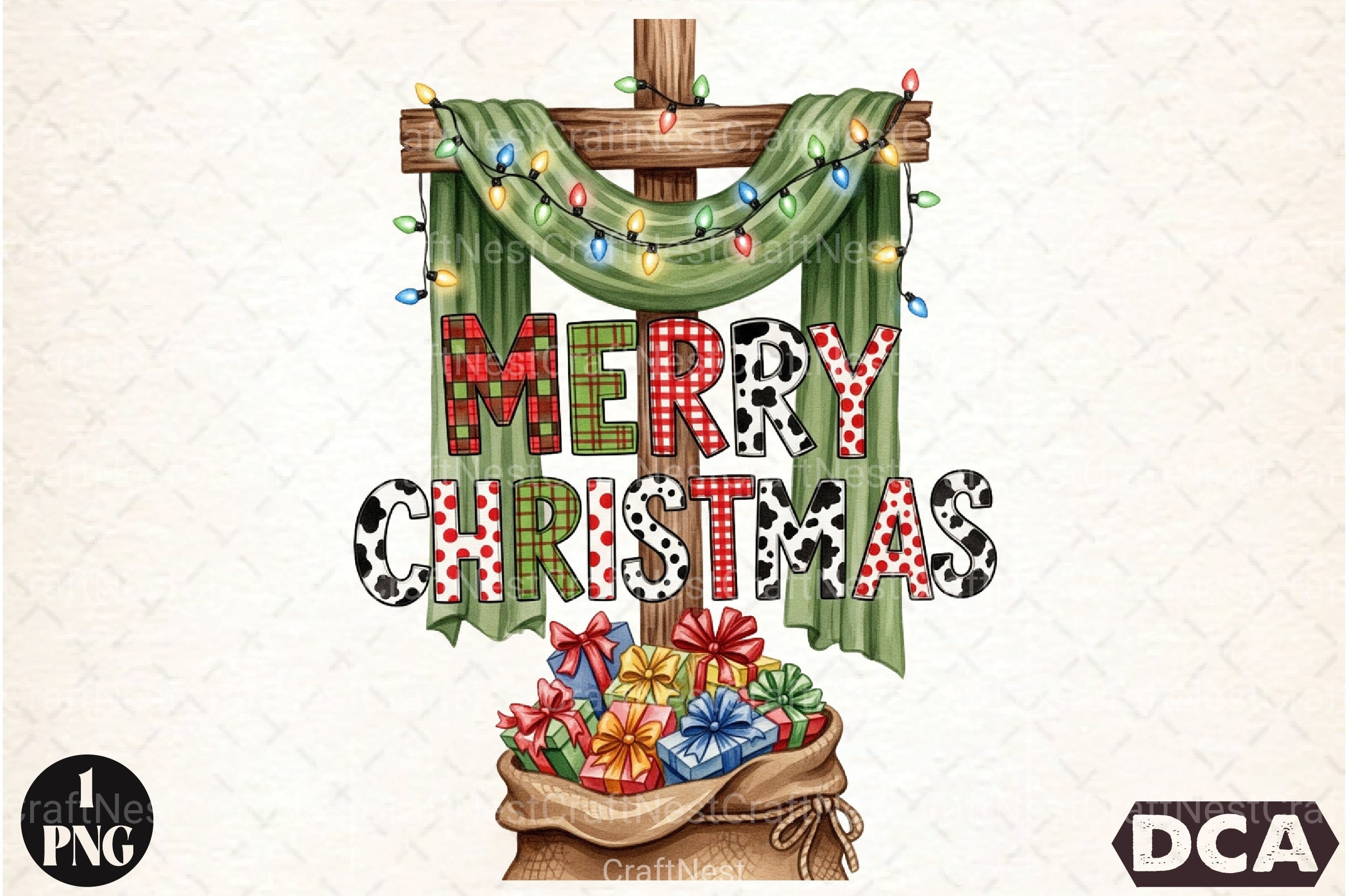 Merry Christmas Cross Clipart Bundle - CraftNest - Digital Crafting and Art