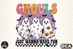 Retro Halloween Ghouls Clipart Bundle - CraftNest - Digital Crafting and Art