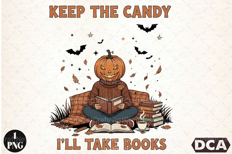 Halloween Pumpkin Ghost Book Lover Clipart Bundle - CraftNest - Digital Crafting and Art
