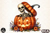 Funny Skeleton Peeking Clipart Bundle 14