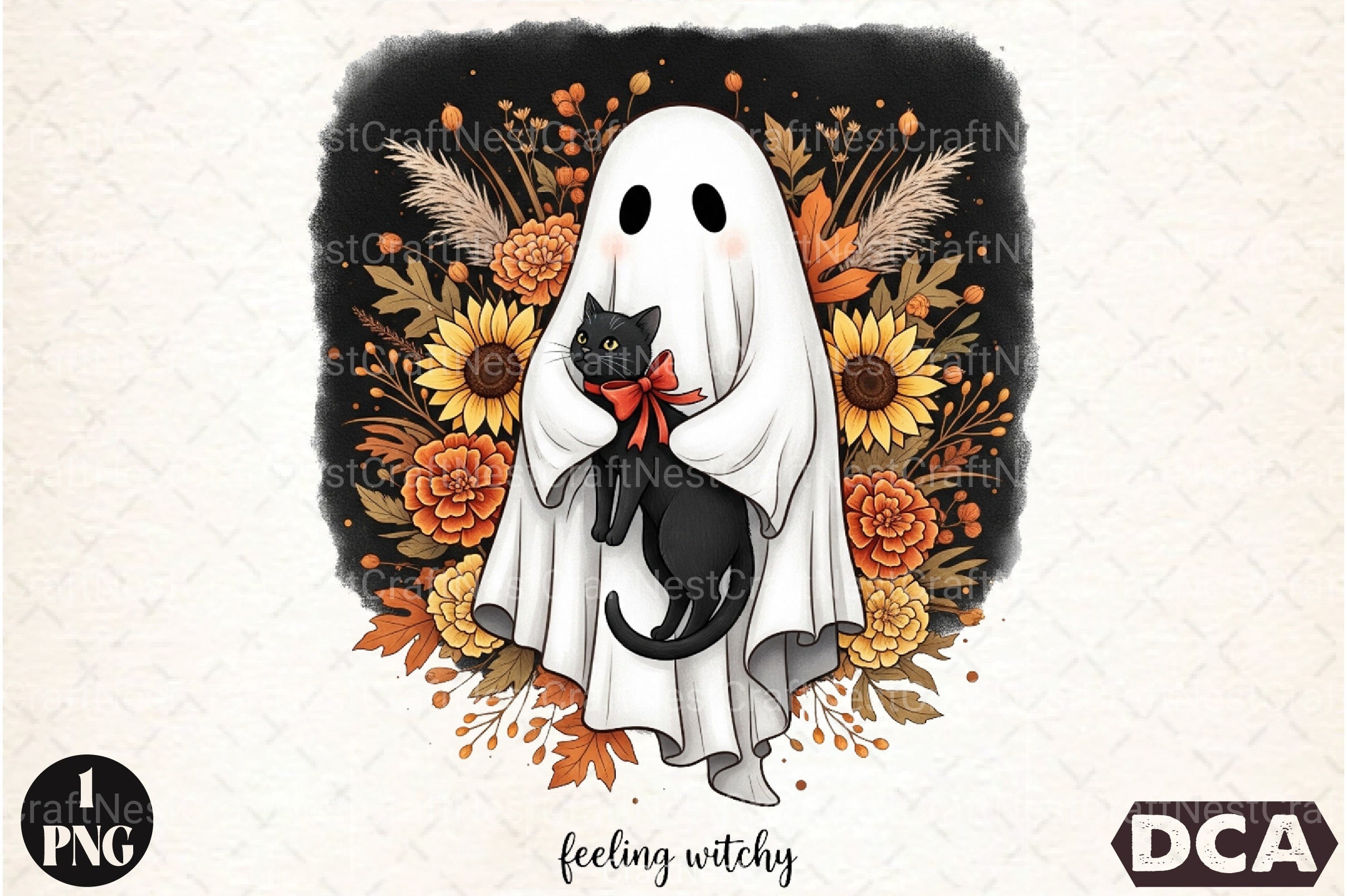 Feeling Witchy Boho Floral Fall Clipart Bundle - CraftNest - Digital Crafting and Art