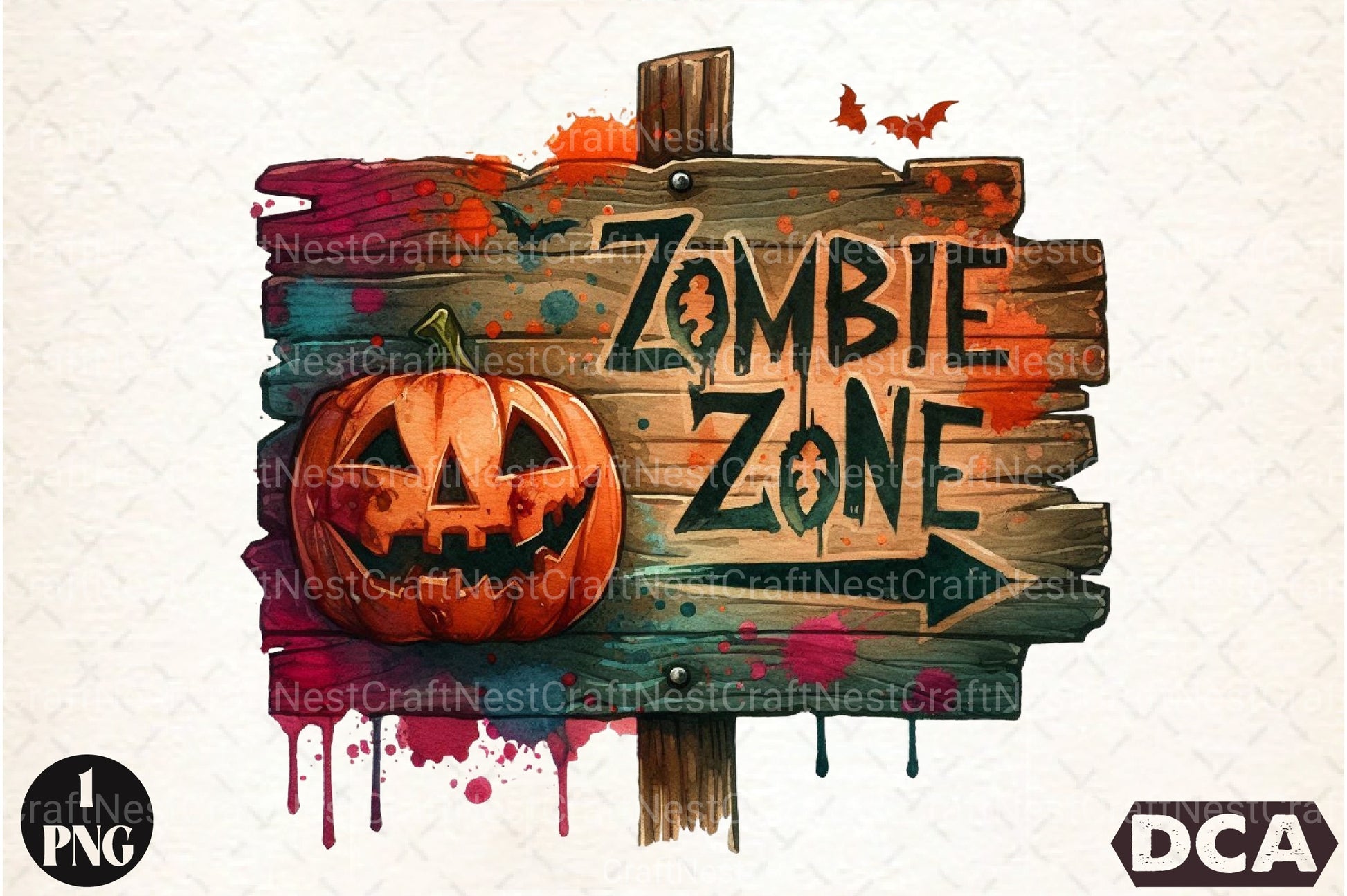 Zombie Zone Clipart Bundle - CraftNest - Digital Crafting and Art