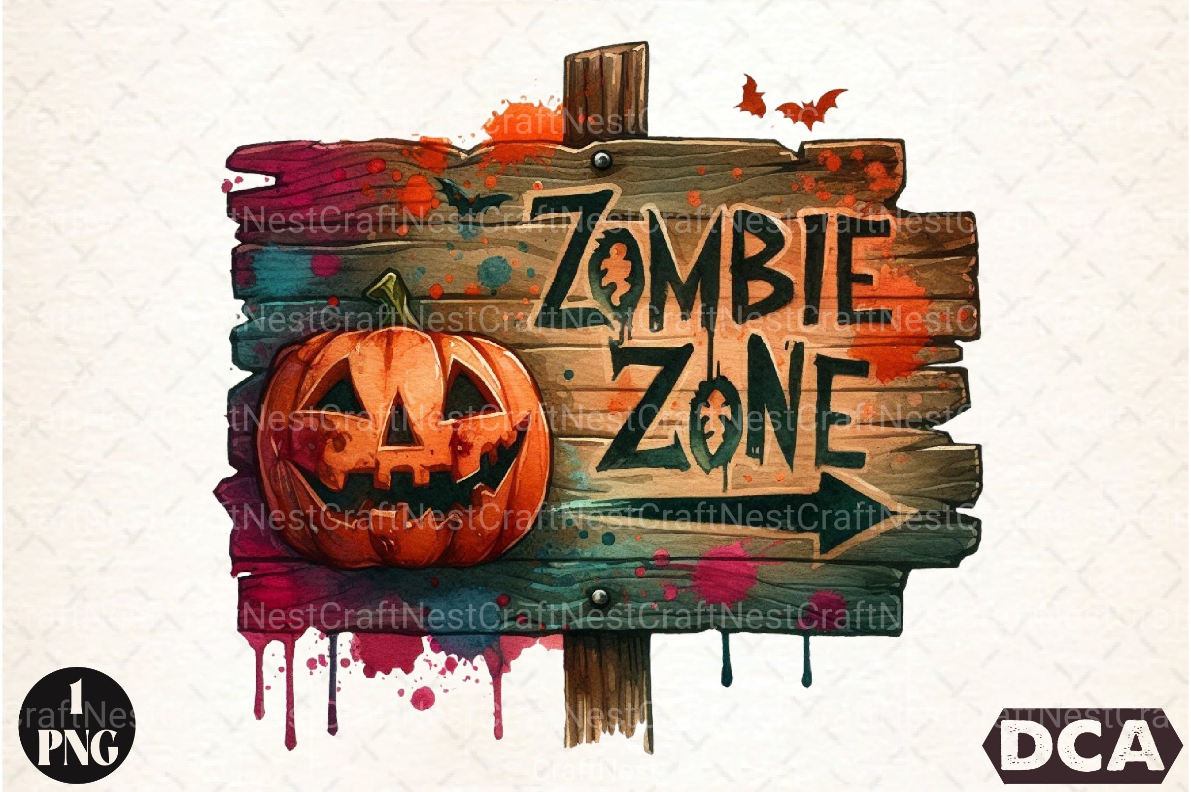 Zombie Zone Clipart Bundle - CraftNest - Digital Crafting and Art