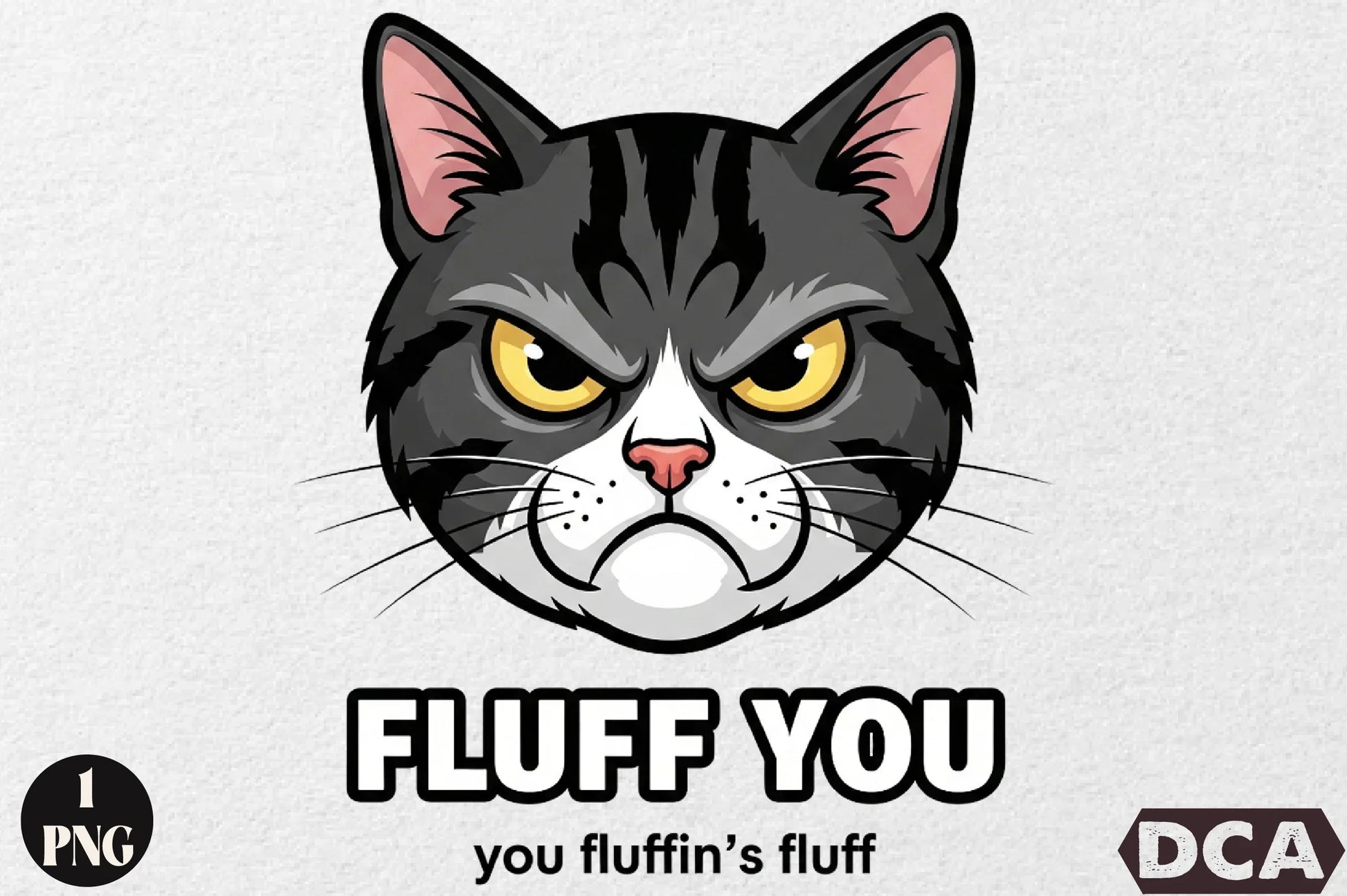 Fluff You Funny Cat Clipart Bundle - CraftNest - Digital Crafting and Art