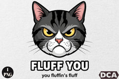 Fluff You Funny Cat Clipart Bundle - CraftNest - Digital Crafting and Art