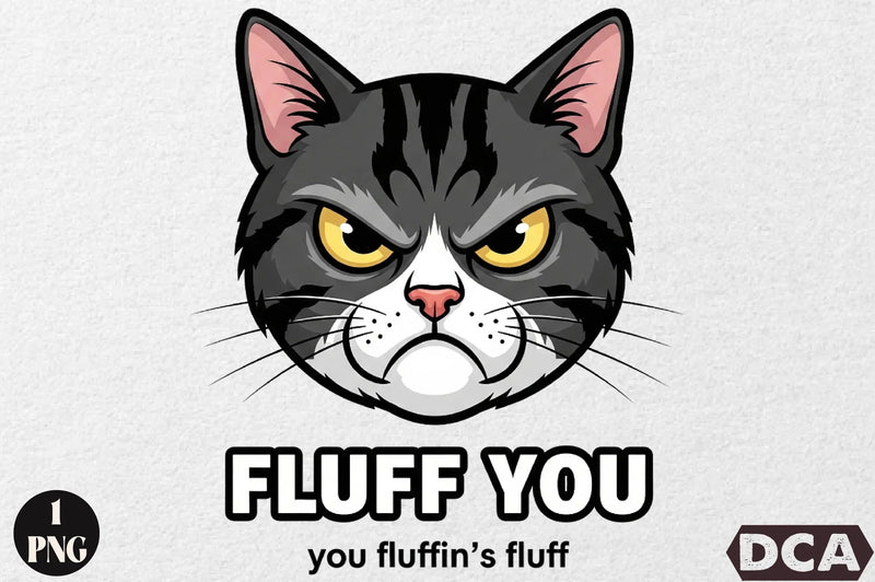 Fluff You Funny Cat Clipart Bundle - CraftNest - Digital Crafting and Art