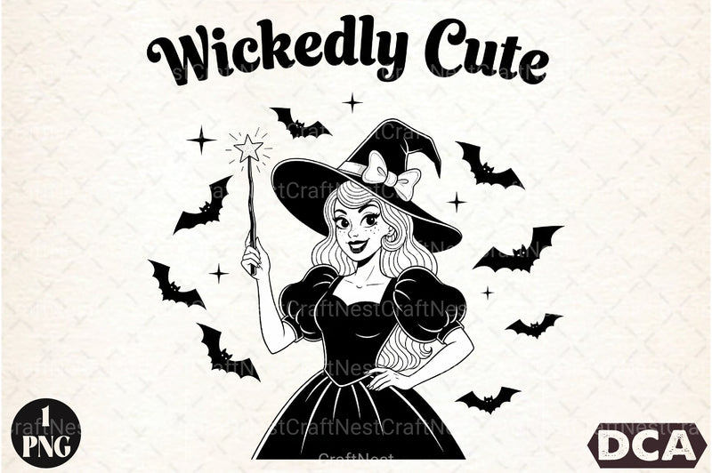 Vintage Halloween Witch Clipart Bundle - Wickedly Cute Designs - CraftNest - Digital Crafting and Art