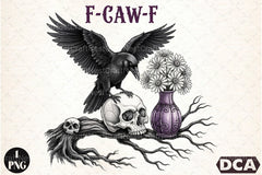 Funny Crow & Raven Caw Halloween Clipart Bundle - CraftNest - Digital Crafting and Art