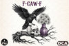 Funny Crow & Raven Caw Halloween Clipart Bundle