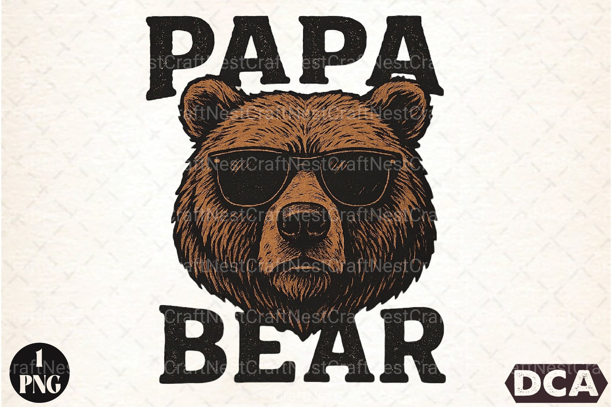 Papa Bear Clipart Bundle - CraftNest - Digital Crafting and Art