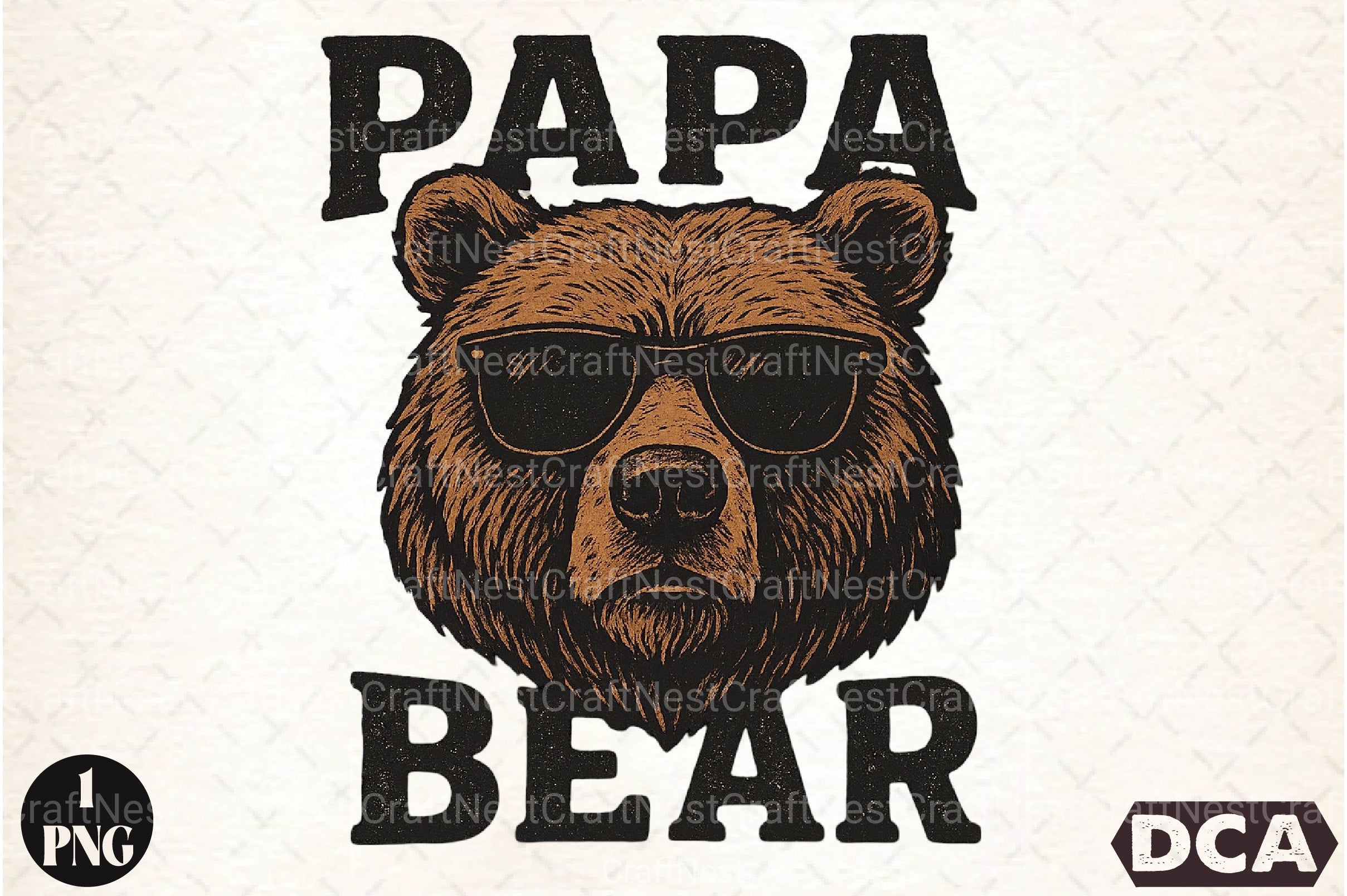 Papa Bear Clipart Bundle - CraftNest - Digital Crafting and Art
