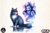 Halloween Cat & Smoky Ghost Clipart Bundle 3