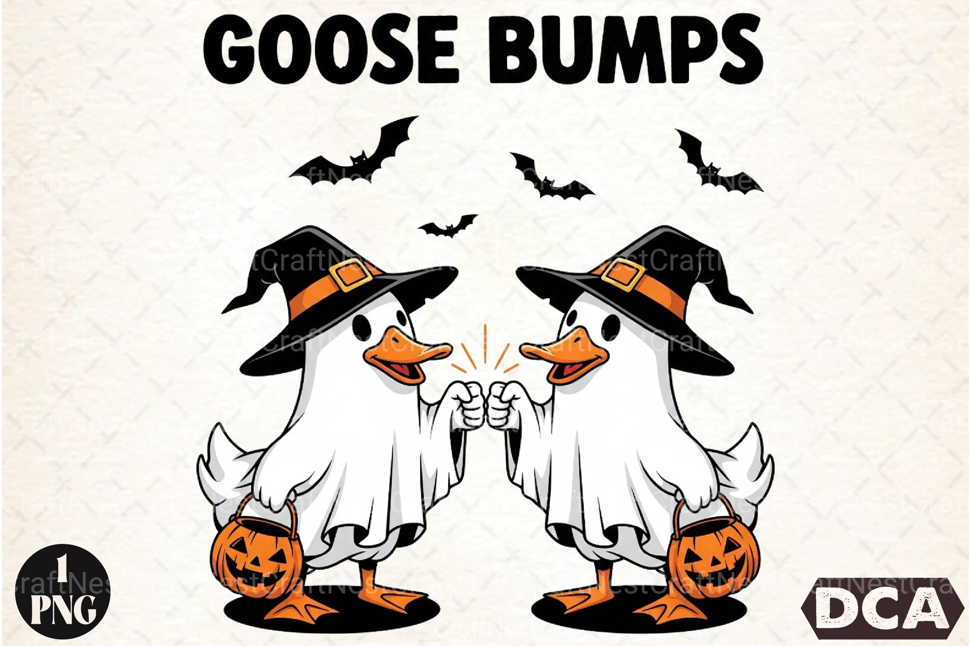 Funny Halloween Goose Bumps Clipart Bundle - CraftNest - Digital Crafting and Art