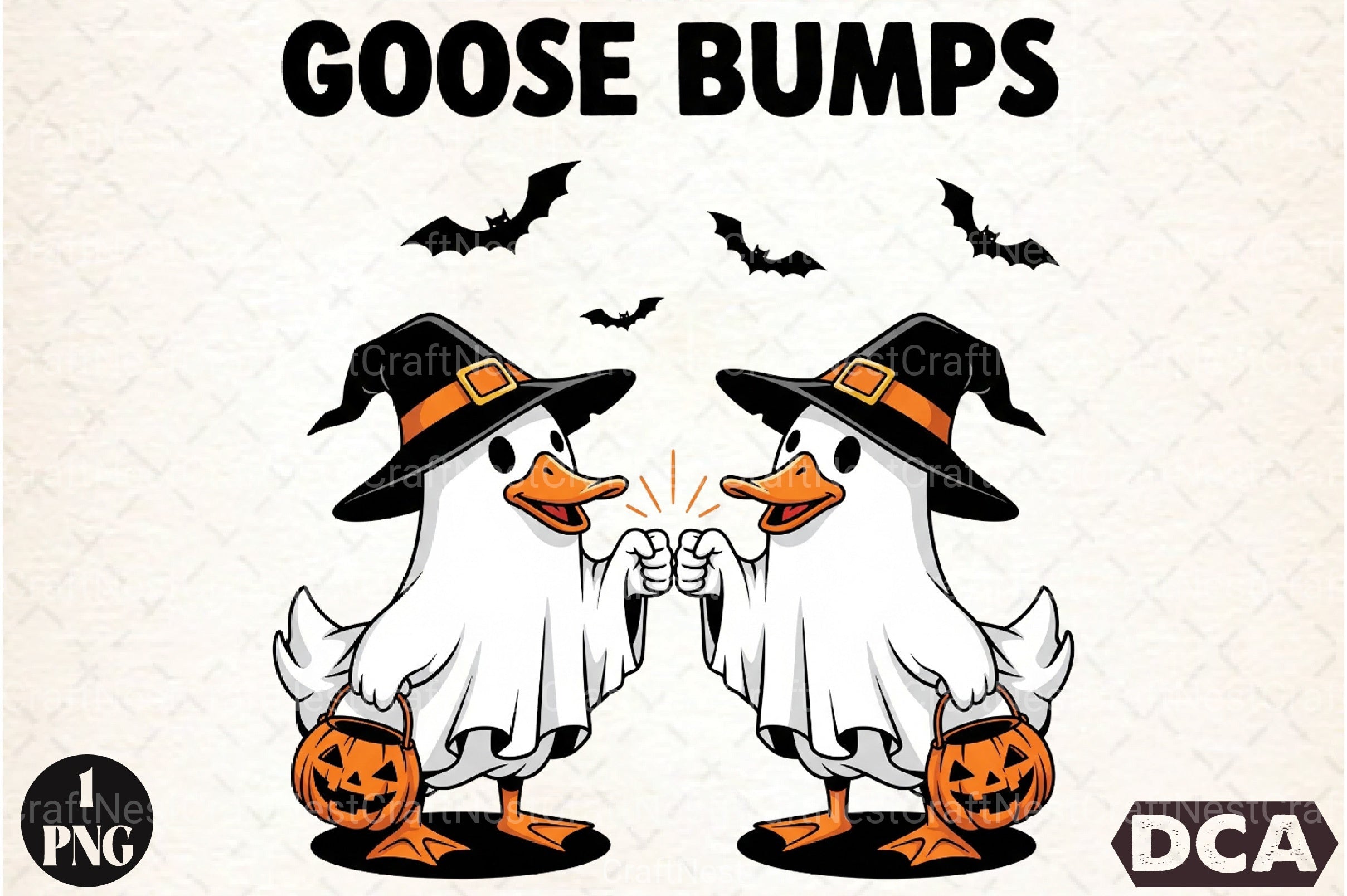 Funny Halloween Goose Bumps Clipart Bundle - CraftNest - Digital Crafting and Art