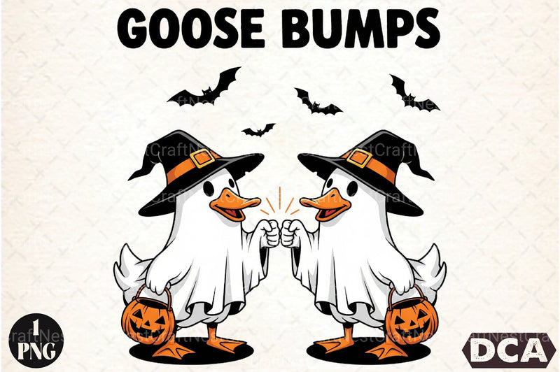 Funny Halloween Goose Bumps Clipart Bundle - CraftNest - Digital Crafting and Art
