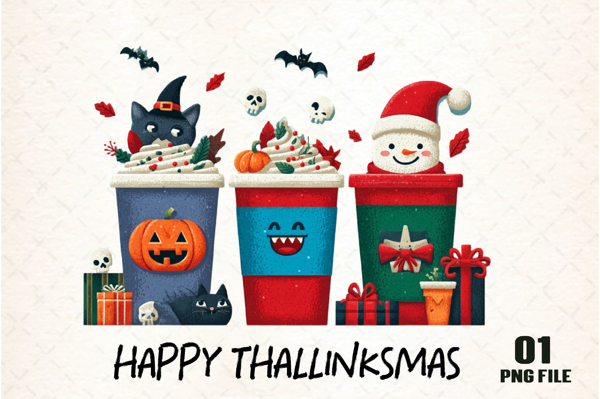 Happy Thallinksmas Clipart Bundle