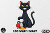 I Do What I Want Funny Cat Clipart Bundle