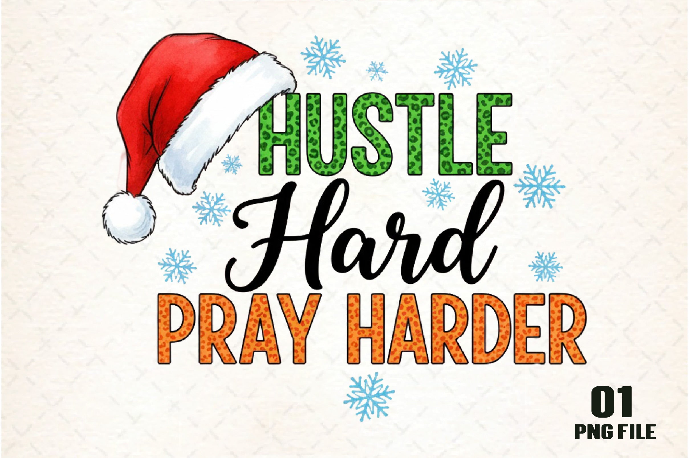 Hustle Hard Pray Harder Clipart Bundle