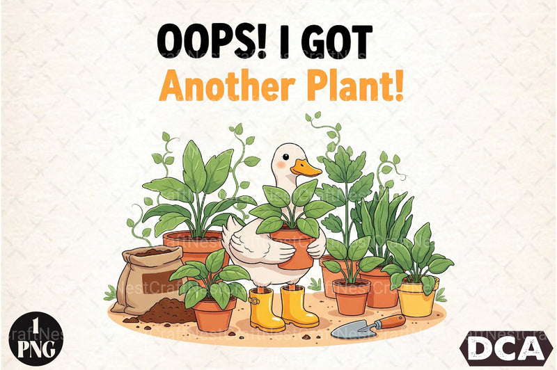 Oops I Got Another Plant Goose Clipart Bundle - CraftNest - Digital Crafting and Art